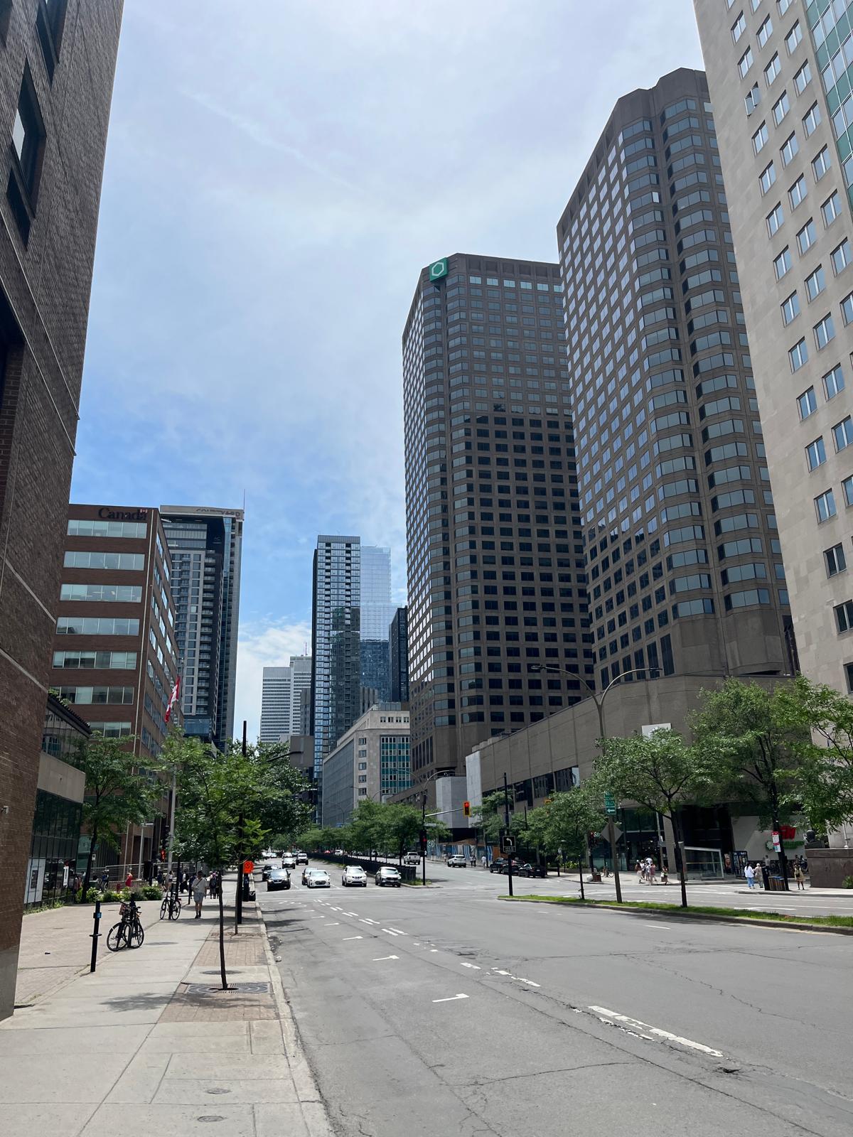 Blick auf Downtown Montreal